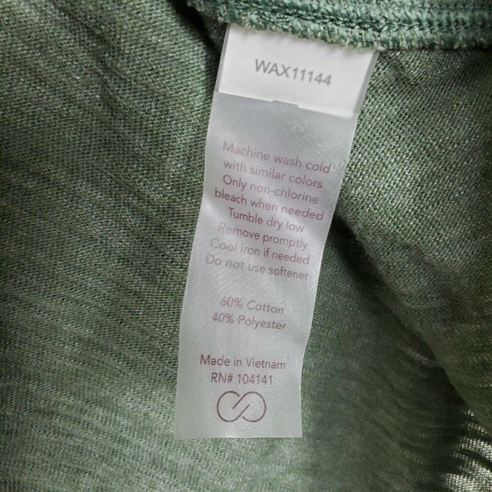 Calia by Carrie Underwood Peekaboo Twist Back Workout Top Short Sleeve Green M - Picture 10 of 10